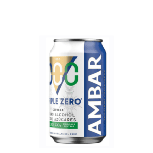AMBAR 0,0 triplo zero birra analcolica con glutine senza zuccheri 0,0% alcol 1 lattina 33 cl