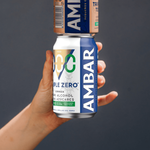 AMBAR 0,0 triplo zero birra analcolica con glutine senza zuccheri 0,0% alcol 1 lattina 33 cl - immagine 4