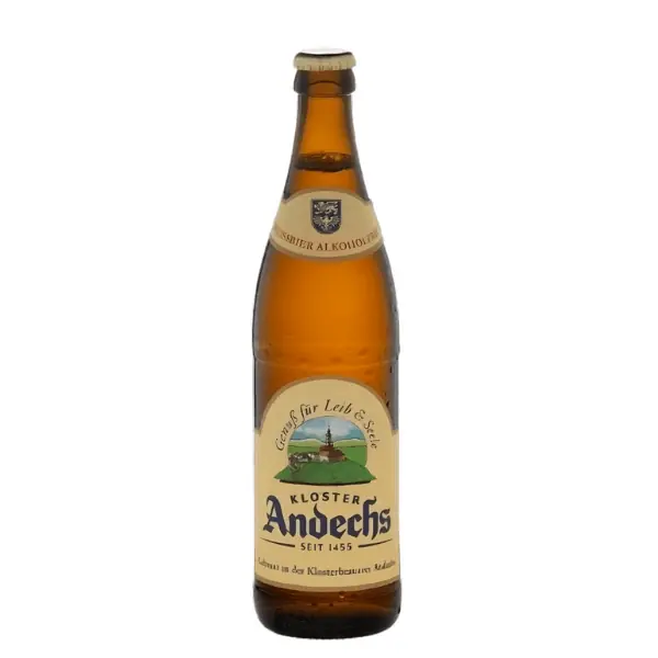 Andechs Kloster weissbier alkoholfrei zero zuccheri birra chiara analcolica 1 bottiglia