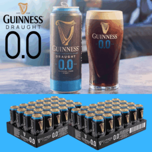 Guinness 0.0 Draught Alcohol Free Stout can birra analcolica BOX 48 lattine da 440 ml spedizione gratuita