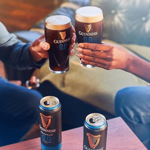 Guinness 0.0 Draught Alcohol Free Stout can birra analcolica BOX 24 lattine da 440 ml - immagine 5