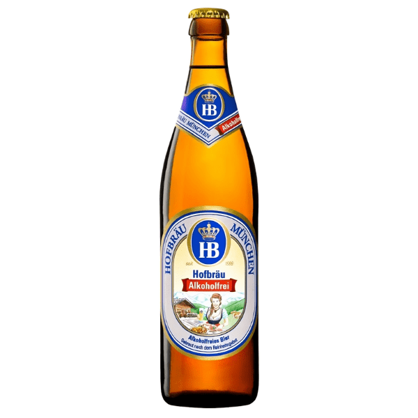 HB Hofbrau Munchner Hell alkoholfrei zero zuccheri birra chiara analcolica 1 bottiglia