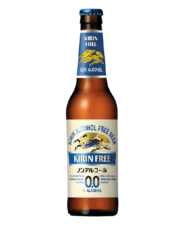 Kirin free 0.0 Ichiban birra analcolica lager senza alcol zero zuccheri 1 sola bottiglia 33 cl