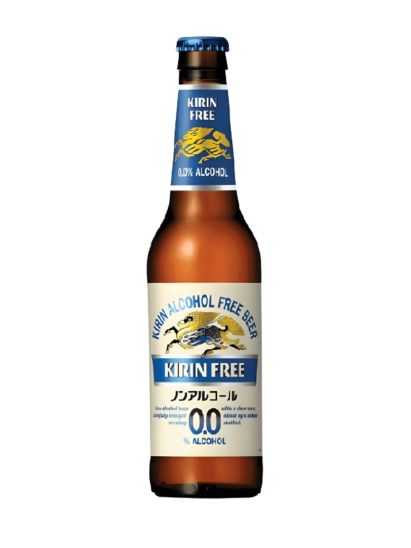 Kirin free 0.0 Ichiban birra analcolica lager senza alcol zero zuccheri 1 sola bottiglia 33 cl