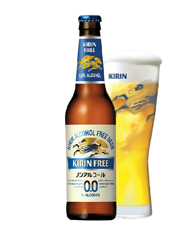Kirin free 0.0 Ichiban birra analcolica lager senza alcol zero zuccheri 1 sola bottiglia 33 cl - immagine 2