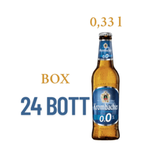 Krombacher 0.0 birra analcolica pils 0.0% senza alcol 33 cl box 24 bottiglie