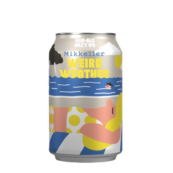 MIKKELLER birra analcolica artigianale non alcoholic craft HAZY IPA Weird Weather 0,3% lattina 33 cl