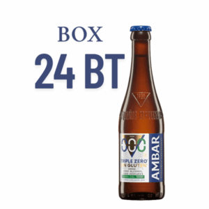 AMBAR 0,0 triplo zero birra analcolica senza glutine senza zuccheri 0,0% alcol 33 cl BOX 24 bottiglie