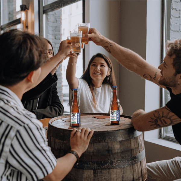 AMBAR 0,0 triplo zero birra analcolica senza glutine senza zuccheri 0,0% alcol 33 cl BOX 24 bottiglie - immagine 3