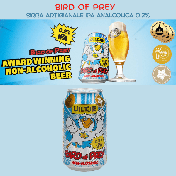 Uiltje Bird of Prey IPA AF birra IPA analcolica artigianale 0.2% lattina 1 sola lattina da 33cl - immagine 4